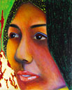 Female Portrait, contemporary art by Marten Jansen